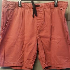 Men's elastic waist shorts 2XL Red